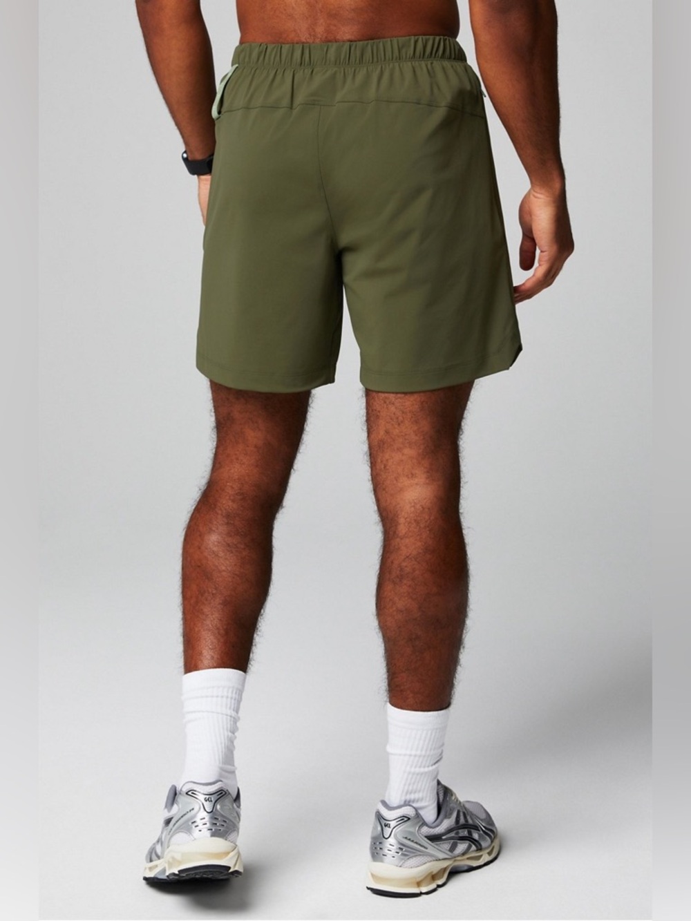 FABLETICS Men’s Olive Green Shorts with Elastic Waistband Size XXL - Picture 4 of 8